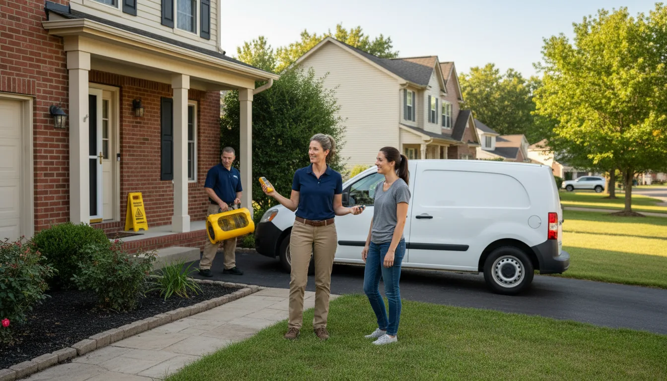 Residential water damage restoration in Newton Grove, NC